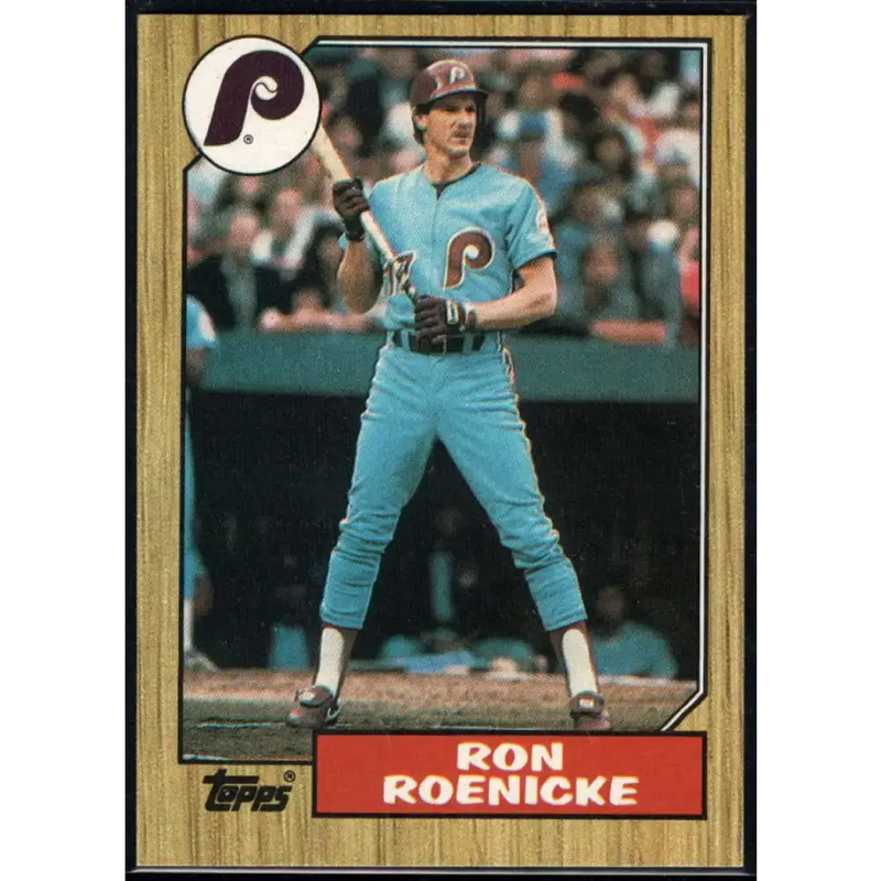 1987 Topps #329 Ron Roenicke EX Excellent Philadelphia Phillies Baseball Card - Baseball Card Single