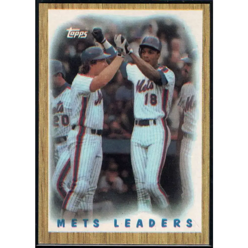1987 Topps #331 Gary Carter/Darryl Strawberry EX Excellent New York Mets Baseball Card - Baseball Card Single