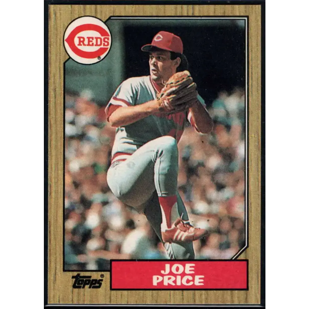 1987 Topps #332 Joe Price EX Excellent Cincinnati Reds Baseball Card - Baseball Card Single