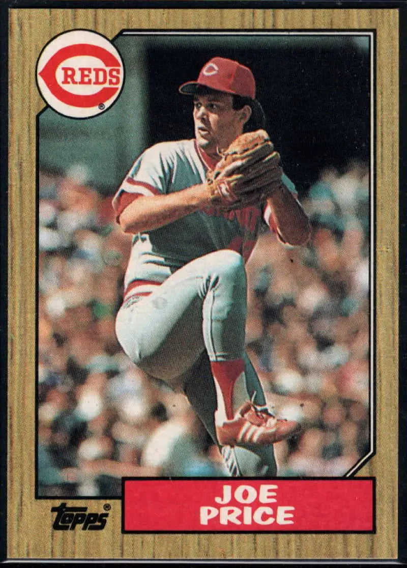 1987 Topps #332 Joe Price EX Excellent Cincinnati Reds Baseball Card - Baseball Card Single