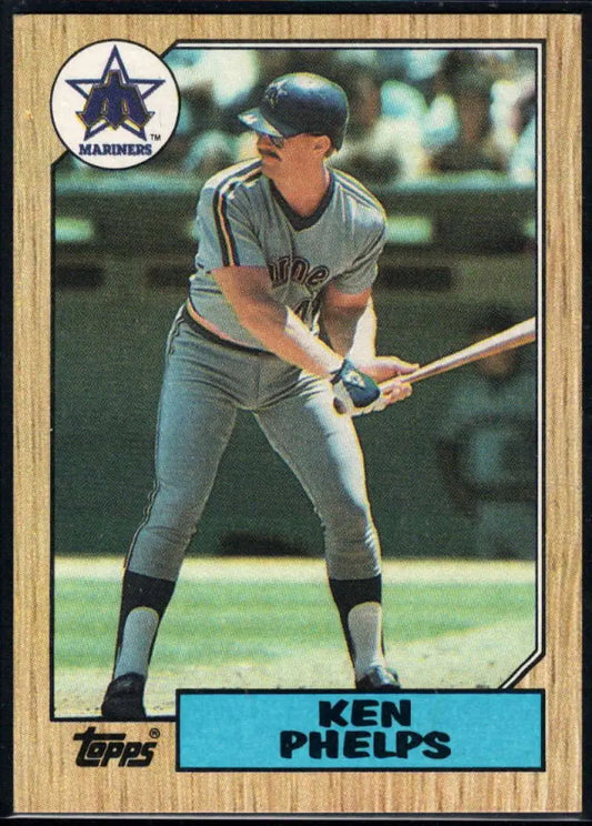 1987 Topps #333 Ken Phelps EX Excellent Seattle Mariners Baseball Card - Baseball Card Single