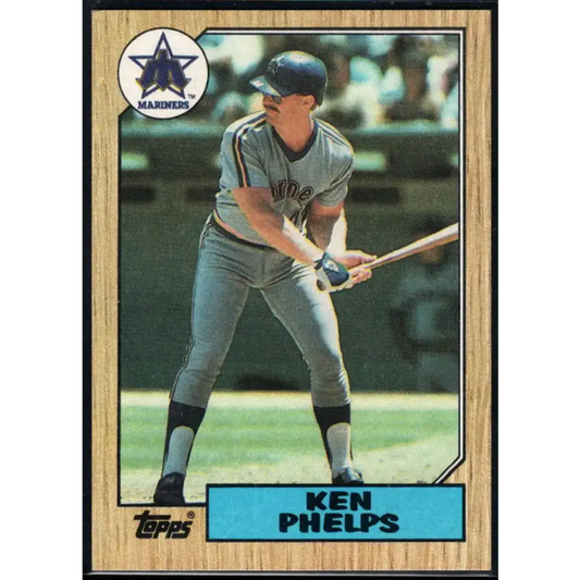 1987 Topps #333 Ken Phelps EX Excellent Seattle Mariners Baseball Card