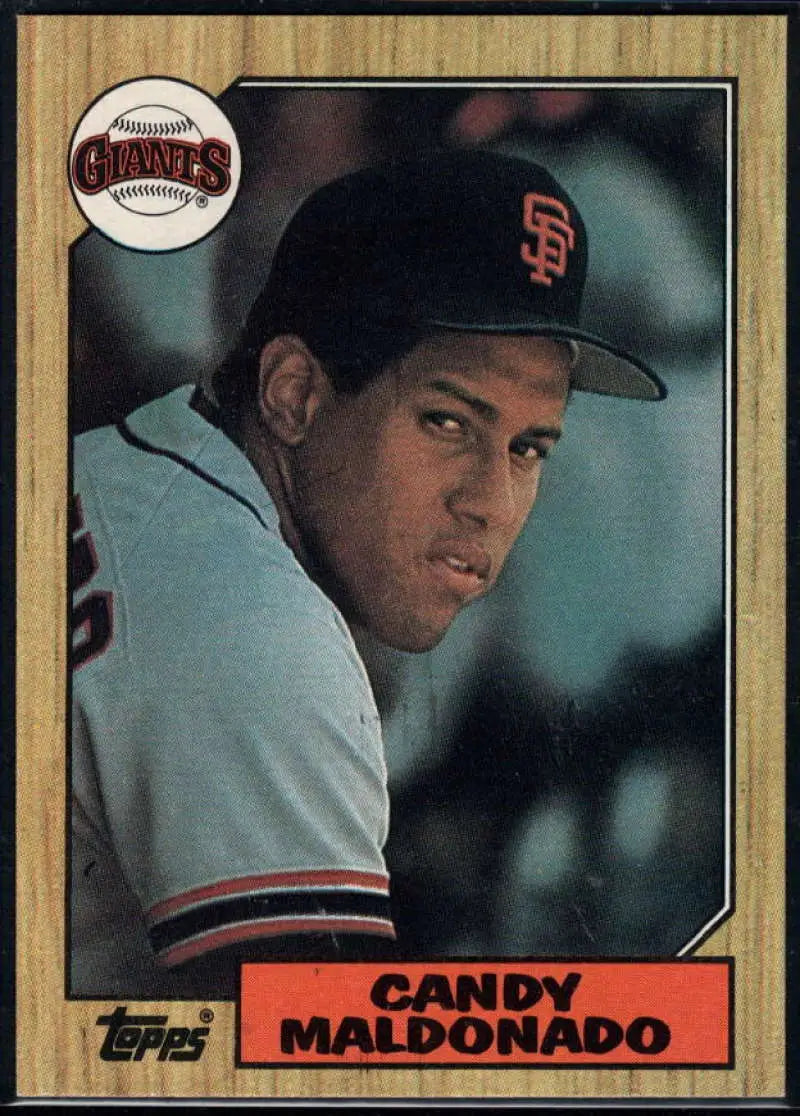 1987 Topps #335 Candy Maldonado EX Excellent San Francisco Giants Baseball Card - Baseball Card Single