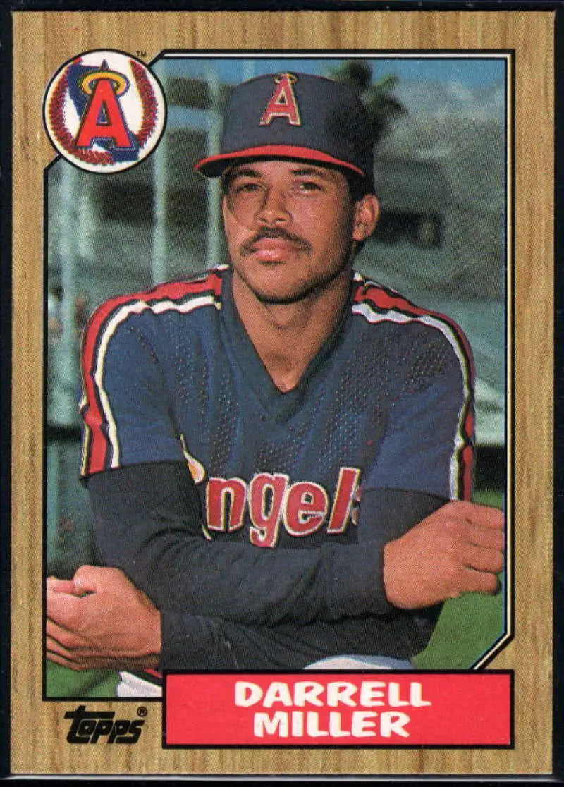 1987 Topps #337 Darrell Miller EX Excellent California Angels Baseball Card - Baseball Card Single