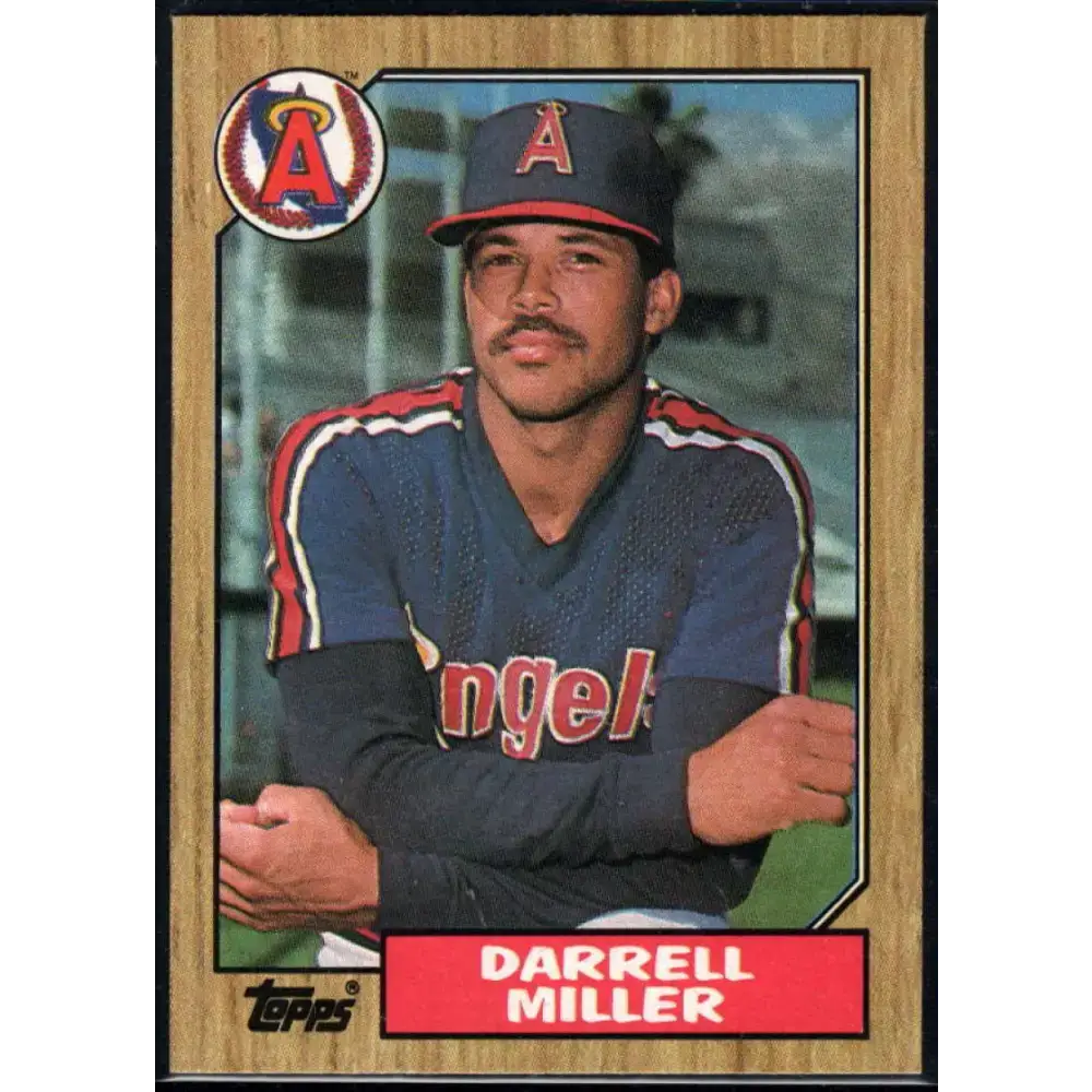 1987 Topps #337 Darrell Miller EX Excellent California Angels Baseball Card - Baseball Card Single