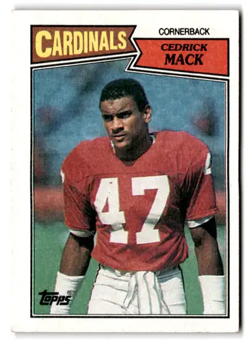 1987 Topps #338 Cedric Mack EX Excellent Cardinals ID:77375 - Trading Cards