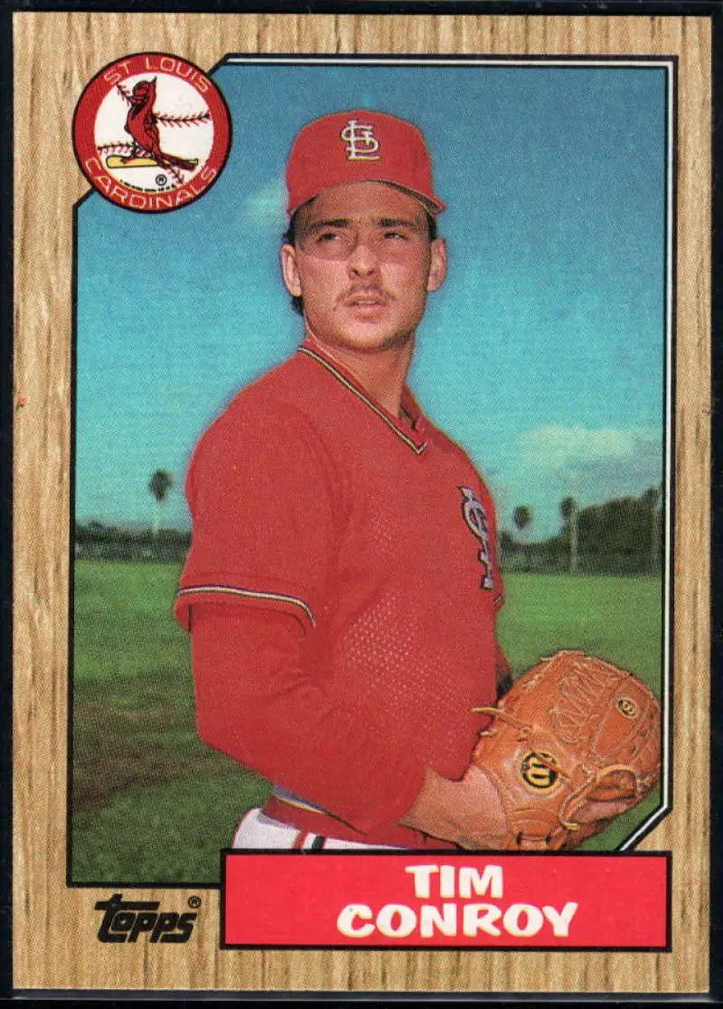 1987 Topps #338 Tim Conroy EX Excellent St. Louis Cardinals Baseball Card - Baseball Card Single
