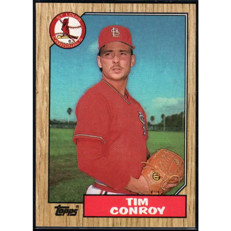 1987 Topps #338 Tim Conroy EX Excellent St. Louis Cardinals Baseball Card - Baseball Card Single