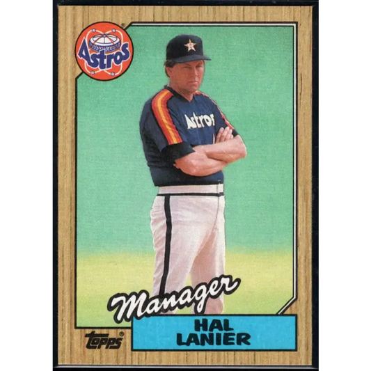 1987 Topps #343 Hal Lanier EX Excellent Houston Astros Baseball Card