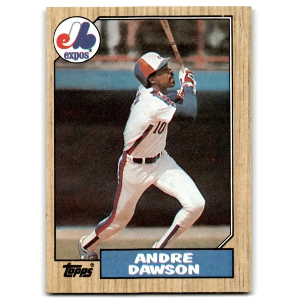 1987 Topps #345 Andre Dawson EX Excellent Montreal Expos Baseball Card - Baseball Card Single