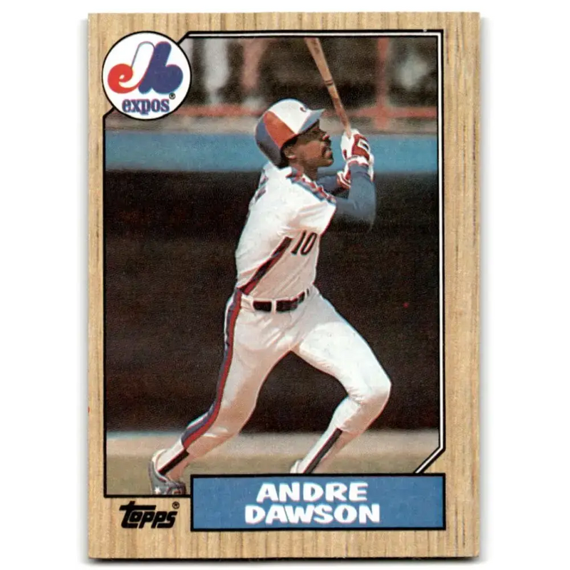 1987 Topps #345 Andre Dawson EX Excellent Montreal Expos Baseball Card - Baseball Card Single