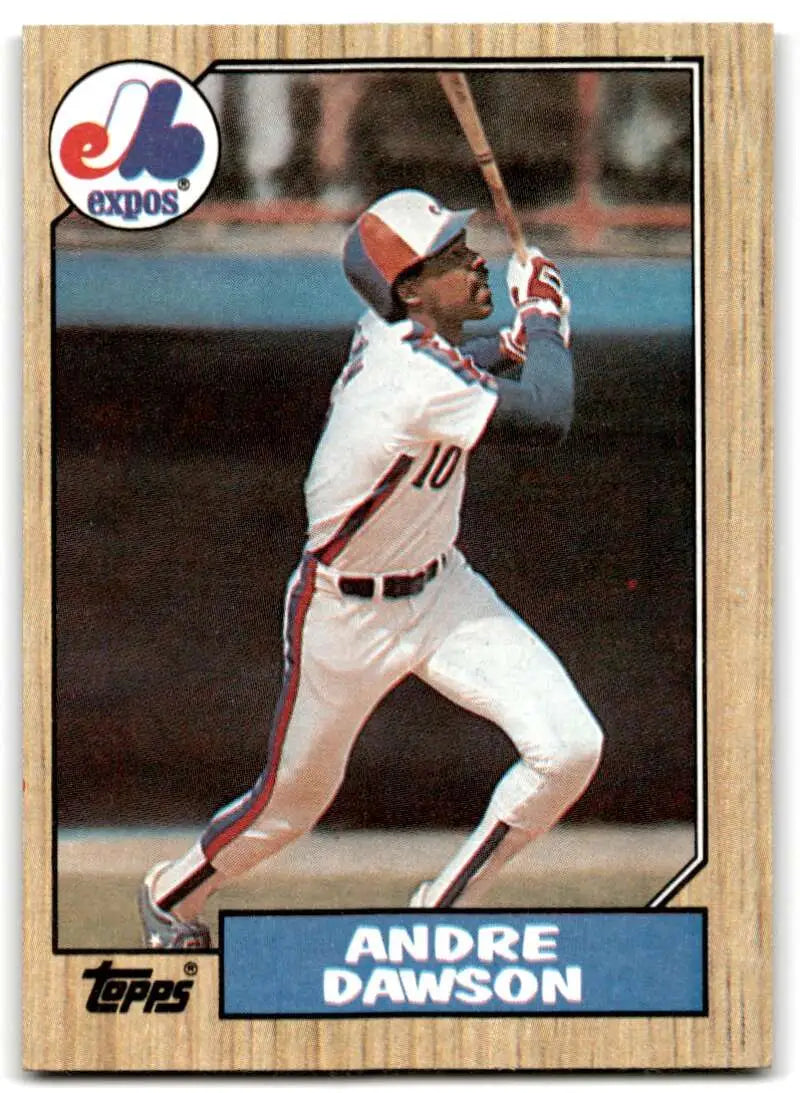 1987 Topps #345 Andre Dawson EX Excellent Montreal Expos Baseball Card - Baseball Card Single