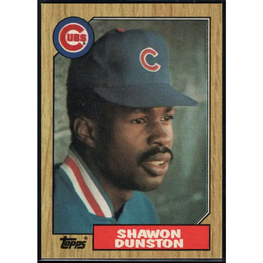 1987 Topps #346 Shawon Dunston EX Excellent Chicago Cubs Baseball Card