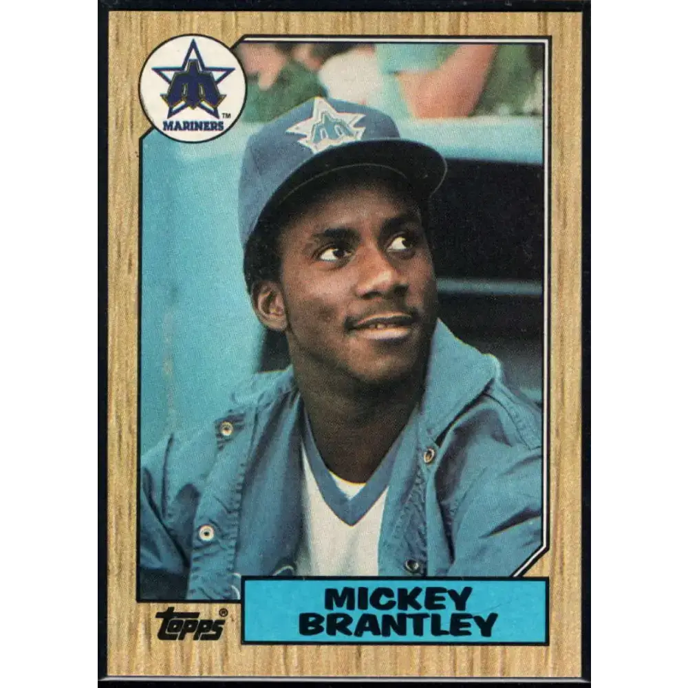 1987 Topps #347 Mickey Brantley EX Excellent Seattle Mariners Baseball Card - Baseball Card Single