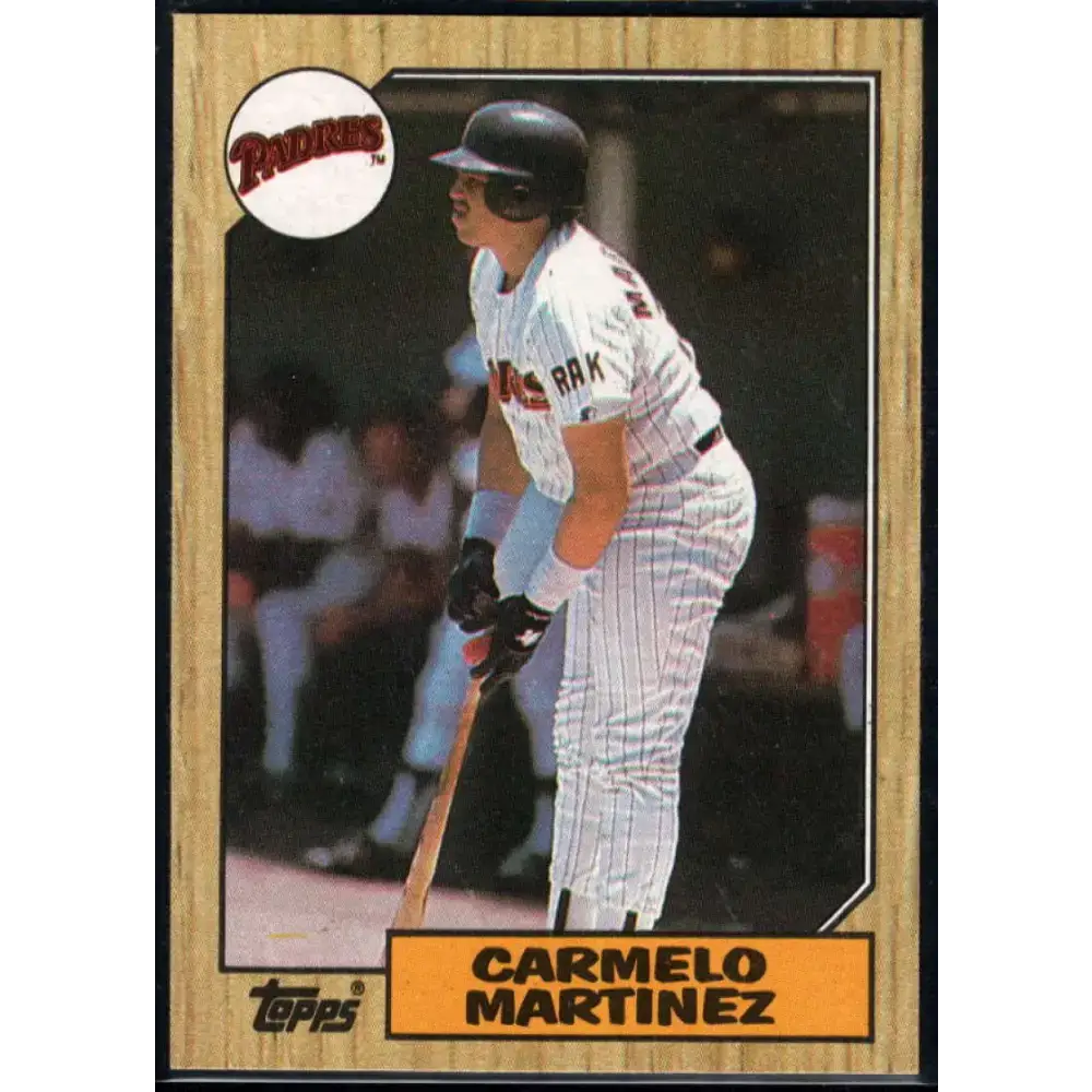 1987 Topps #348 Carmelo Martinez EX Excellent San Diego Padres Baseball Card - Baseball Card Single