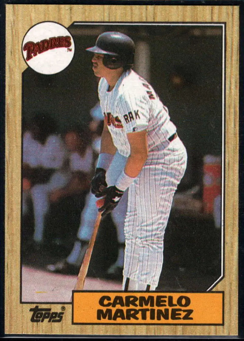 1987 Topps #348 Carmelo Martinez EX Excellent San Diego Padres Baseball Card - Baseball Card Single