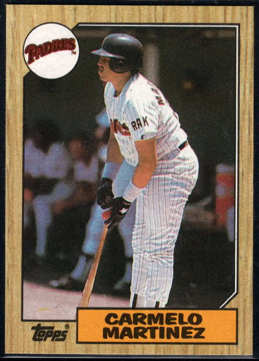 1987 Topps #348 Carmelo Martinez EX Excellent San Diego Padres Baseball Card - Baseball Card Single