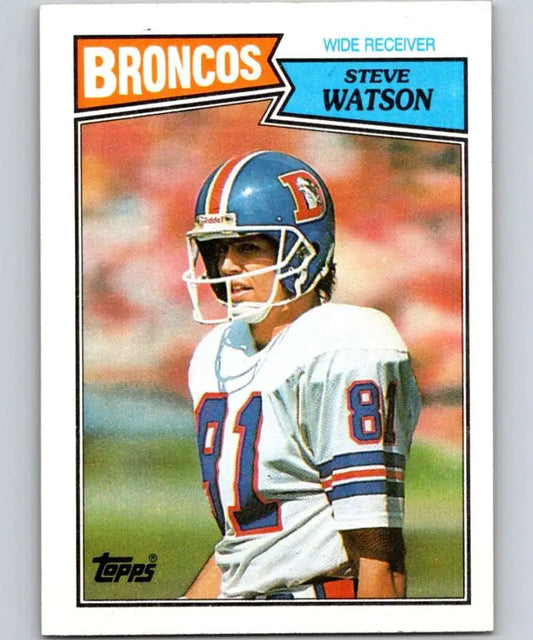 1987 Topps #35 Steve Watson EX Excellent Denver Broncos Football Card - Football Card Single