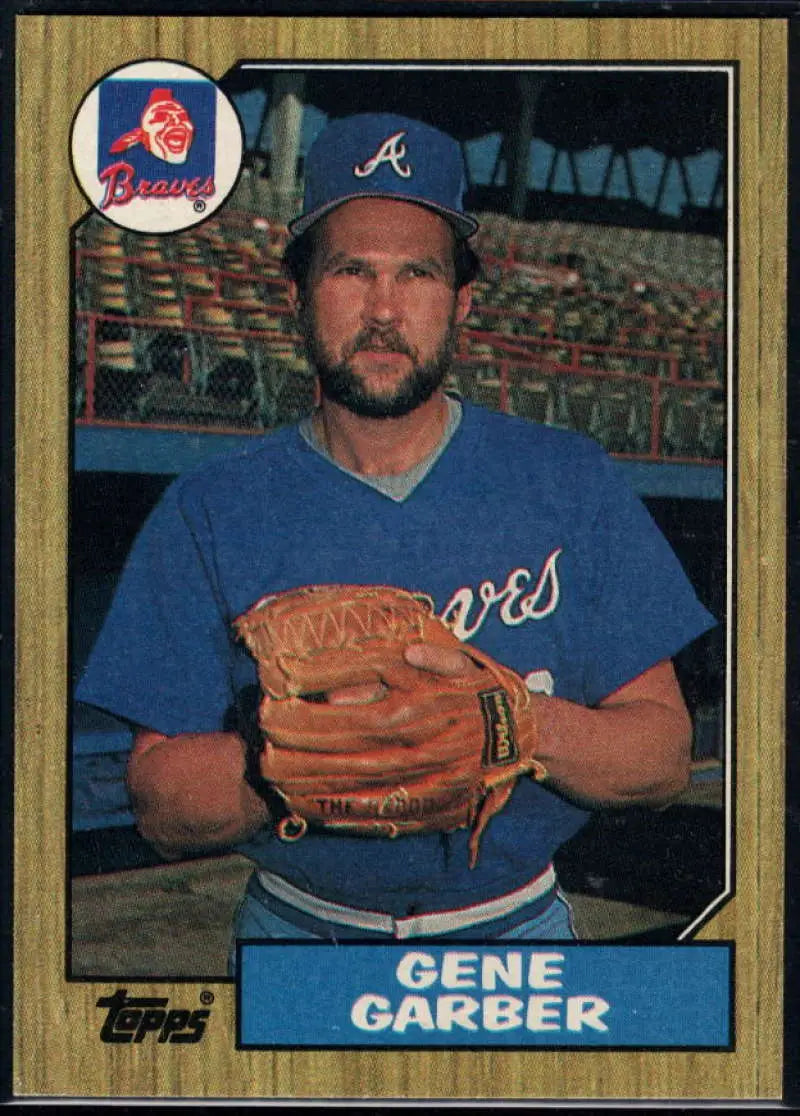 1987 Topps #351 Gene Garber EX Excellent Atlanta Braves Baseball Card - Baseball Card Single