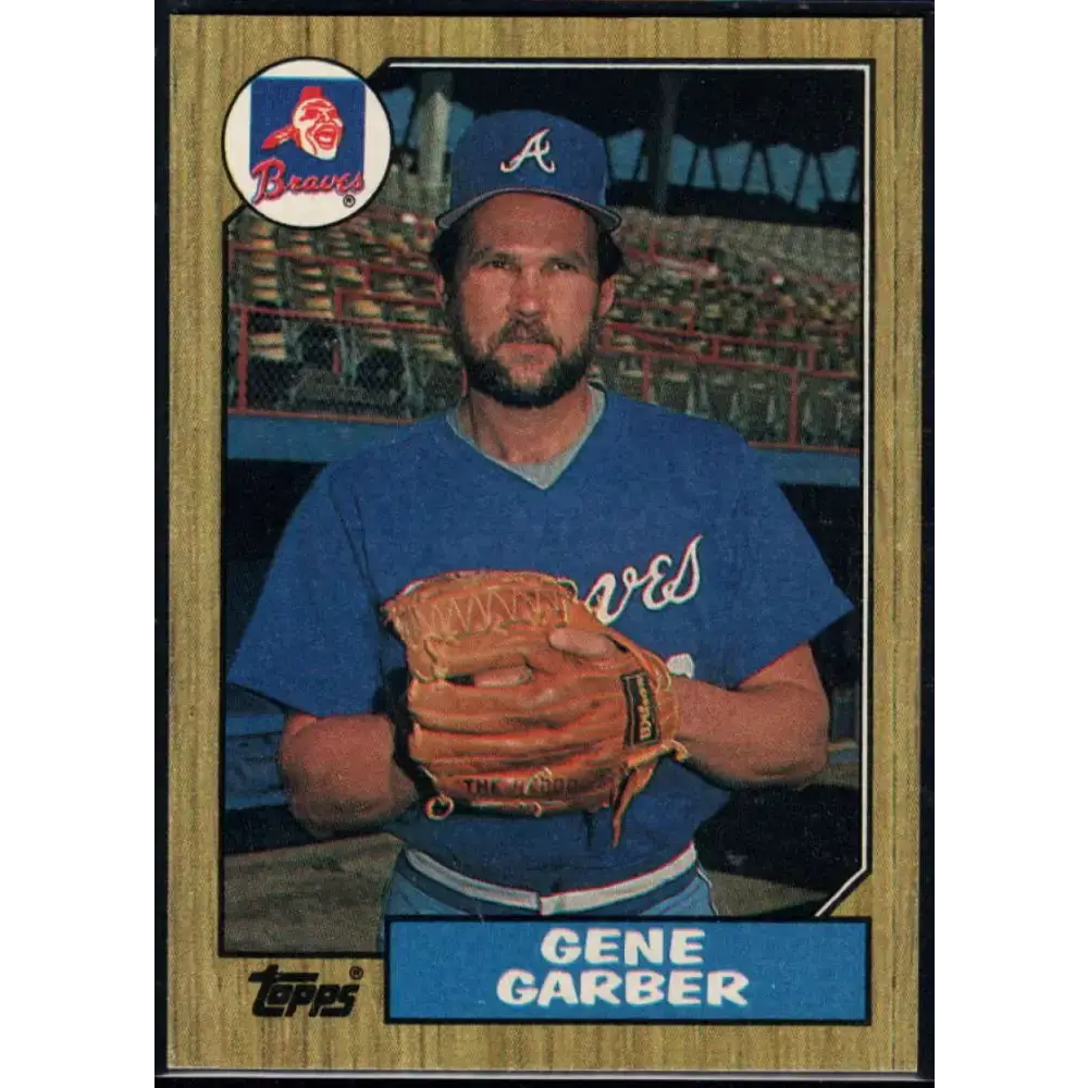 1987 Topps #351 Gene Garber EX Excellent Atlanta Braves Baseball Card - Baseball Card Single