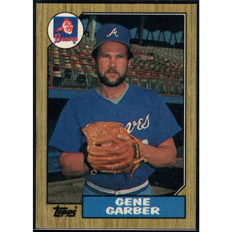 1987 Topps #351 Gene Garber EX Excellent Atlanta Braves Baseball Card - Baseball Card Single
