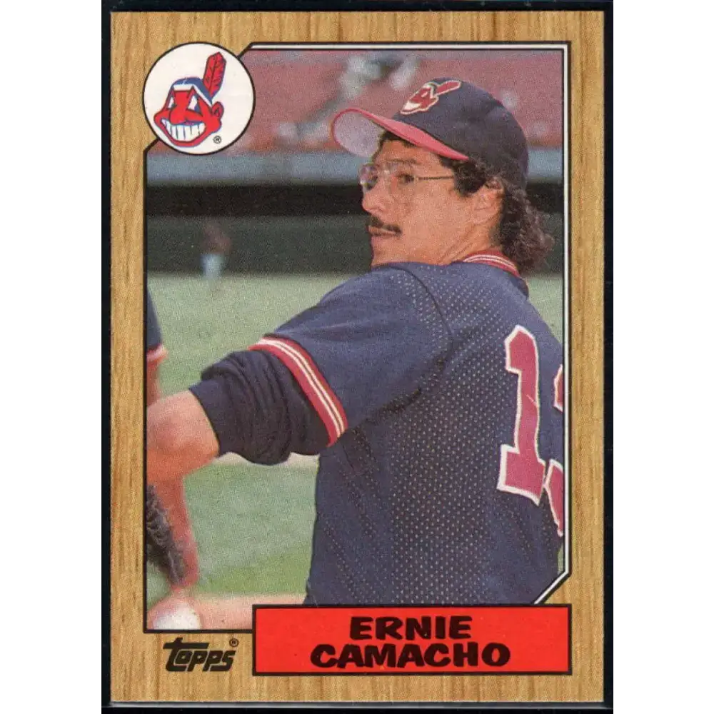 1987 Topps #353 Ernie Camacho EX Excellent Cleveland Indians Baseball Card - Baseball Card Single