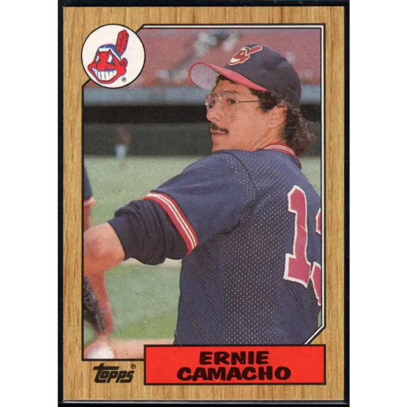 1987 Topps #353 Ernie Camacho EX Excellent Cleveland Indians Baseball Card - Baseball Card Single