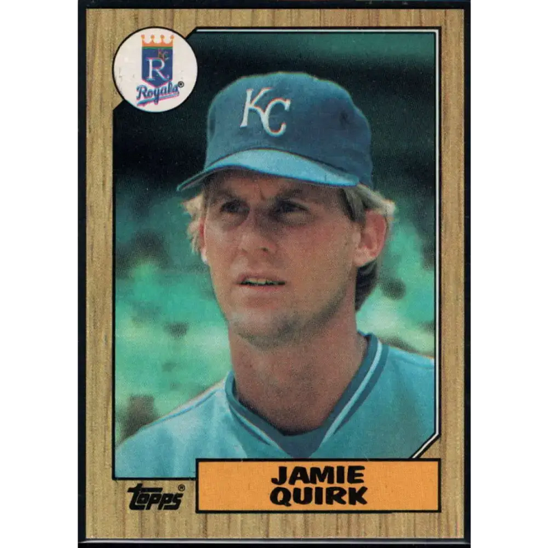 1987 Topps #354 Jamie Quirk EX Excellent Kansas City Royals Baseball Card - Baseball Card Single
