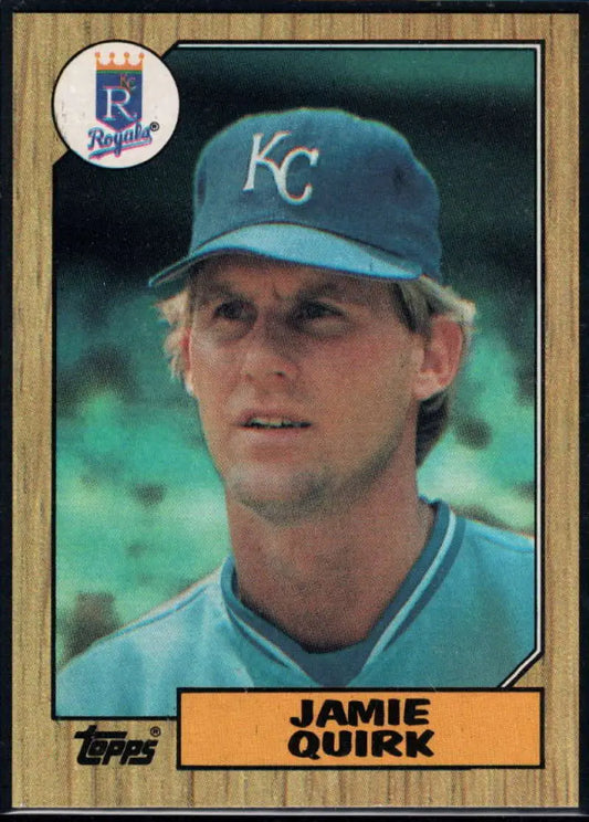 1987 Topps #354 Jamie Quirk EX Excellent Kansas City Royals Baseball Card - Baseball Card Single