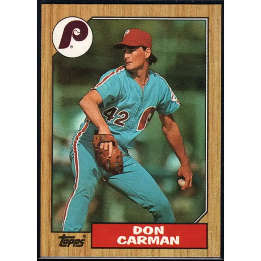 1987 Topps #355 Don Carman EX Excellent Philadelphia Phillies Baseball Card