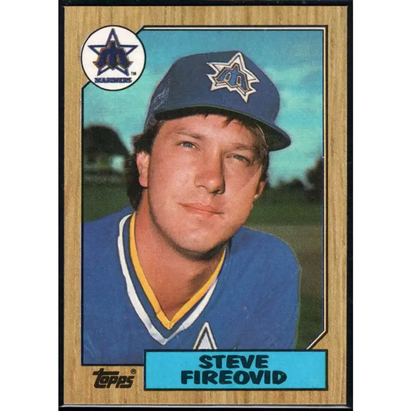 1987 Topps #357 Steve Fireovid EX Excellent RC Rookie Seattle Mariners Baseball Card - Baseball Card Single