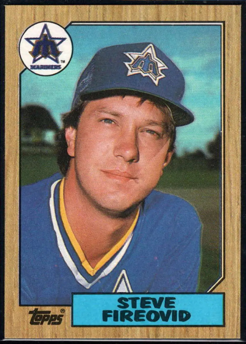 1987 Topps #357 Steve Fireovid EX Excellent RC Rookie Seattle Mariners Baseball Card - Baseball Card Single