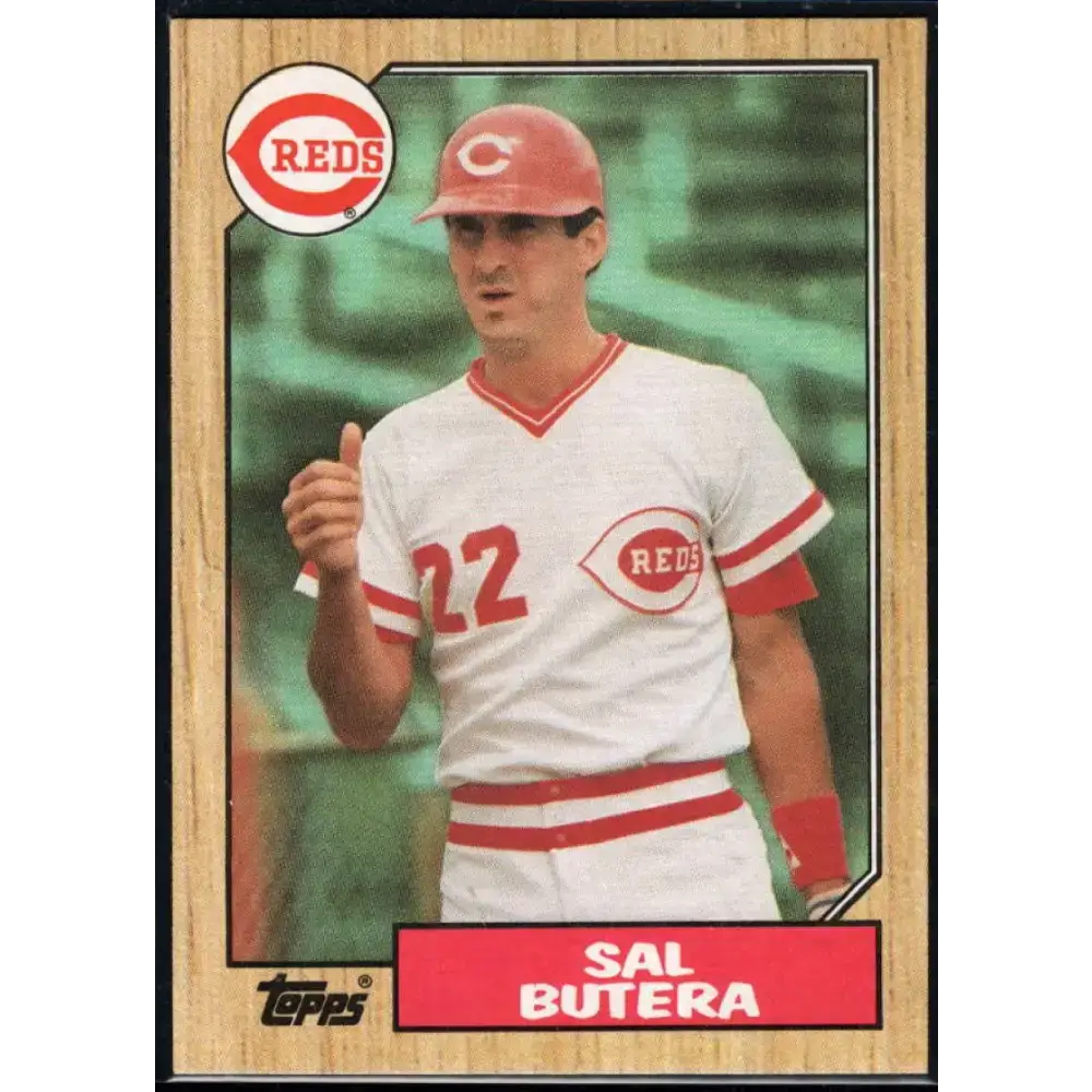 1987 Topps #358 Sal Butera EX Excellent Cincinnati Reds Baseball Card - Baseball Card Single