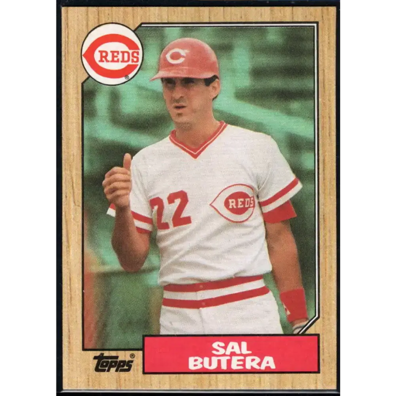 1987 Topps #358 Sal Butera EX Excellent Cincinnati Reds Baseball Card - Baseball Card Single