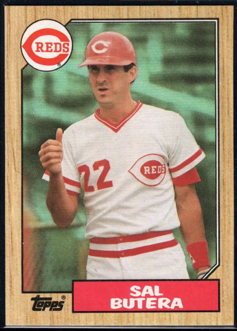 1987 Topps #358 Sal Butera EX Excellent Cincinnati Reds Baseball Card - Baseball Card Single