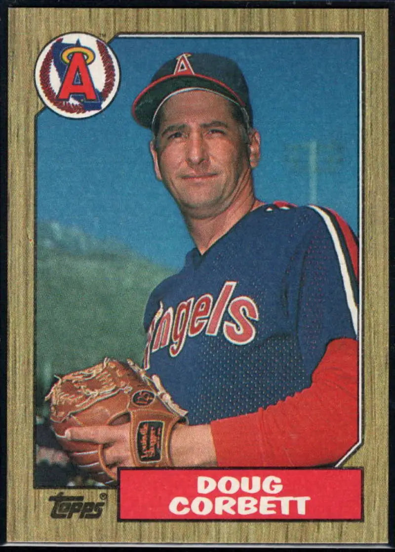 1987 Topps #359 Doug Corbett EX Excellent California Angels Baseball Card - Baseball Card Single
