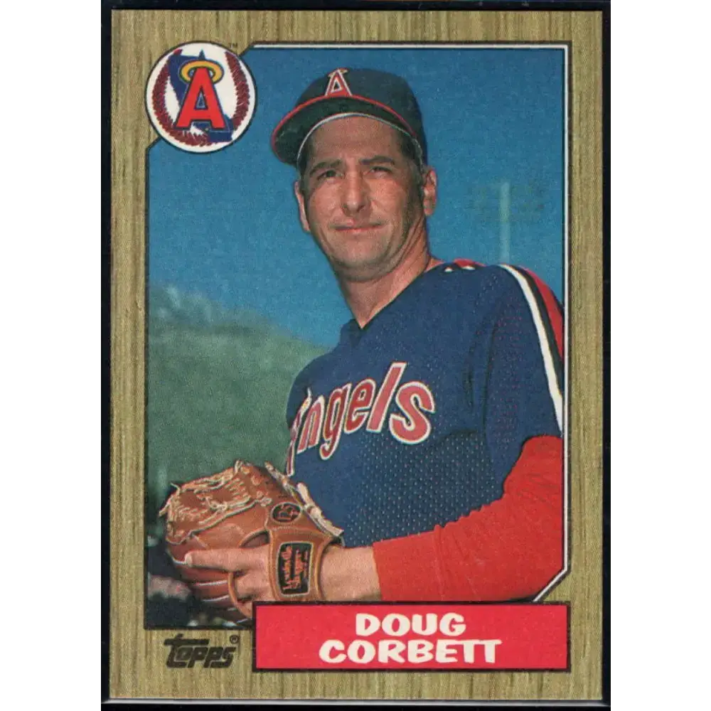 1987 Topps #359 Doug Corbett EX Excellent California Angels Baseball Card - Baseball Card Single