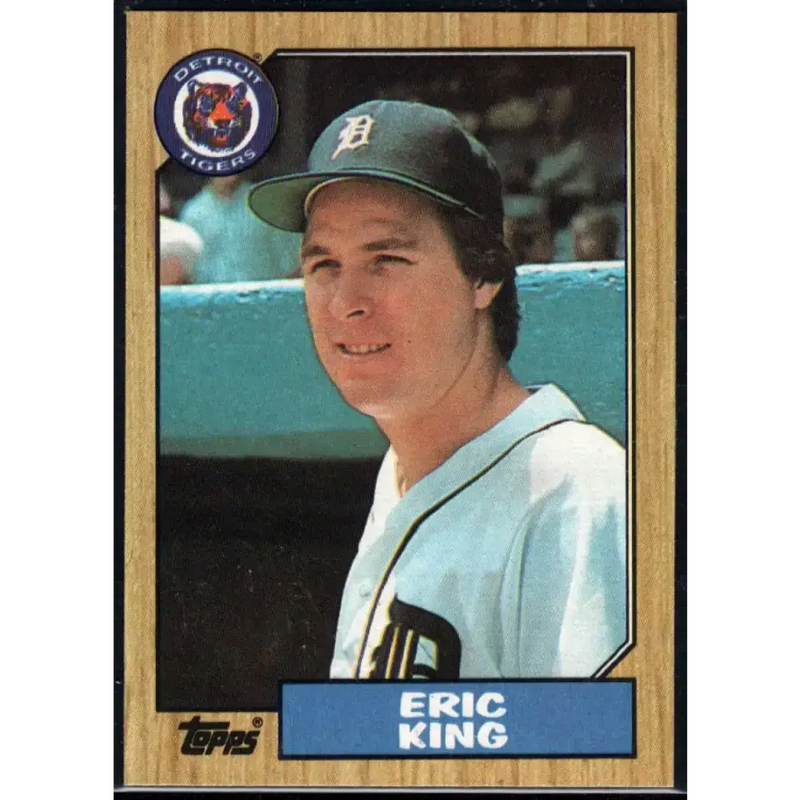 1987 Topps #36 Eric King EX Excellent RC Rookie Detroit Tigers Baseball Card - Baseball Card Single