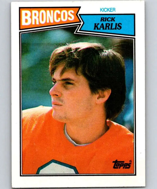1987 Topps #36 Rich Karlis EX Excellent Denver Broncos Football Card - Football Card Single