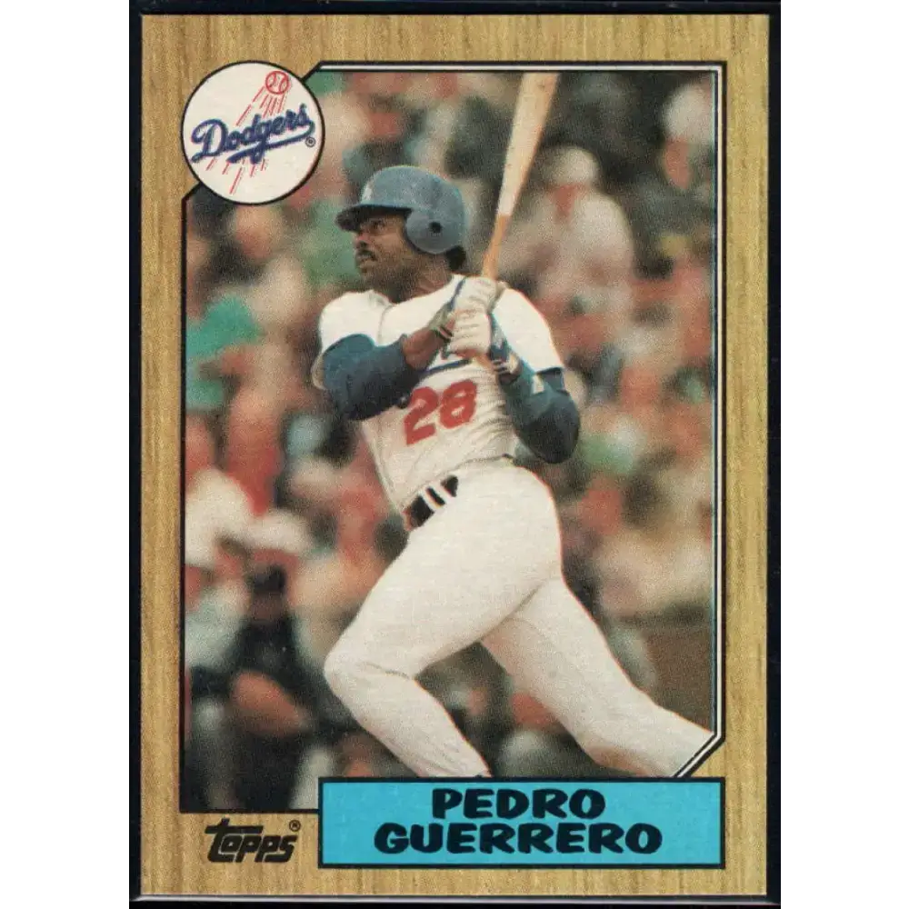 1987 Topps #360 Pedro Guerrero EX Excellent Los Angeles Dodgers Baseball Card - Baseball Card Single