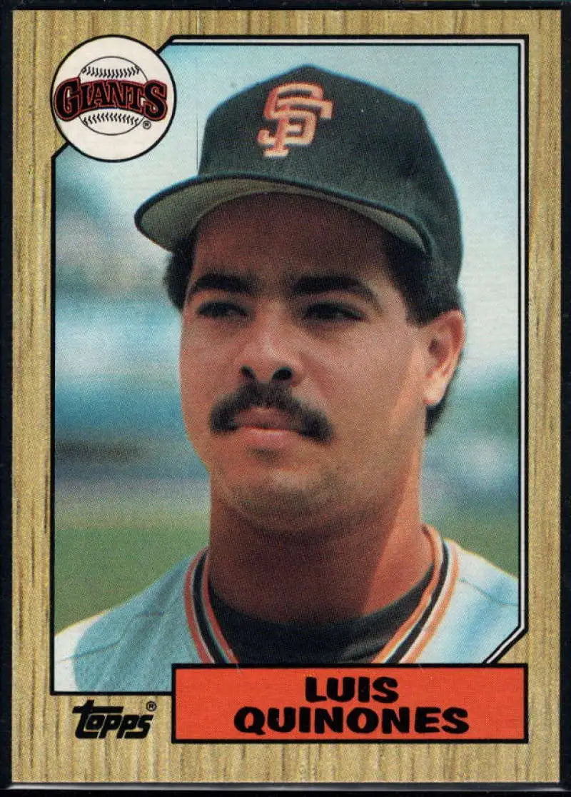 1987 Topps #362 Luis Quinones EX Excellent San Francisco Giants Baseball Card - Baseball Card Single