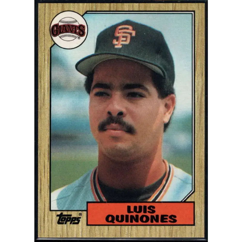 1987 Topps #362 Luis Quinones EX Excellent San Francisco Giants Baseball Card - Baseball Card Single