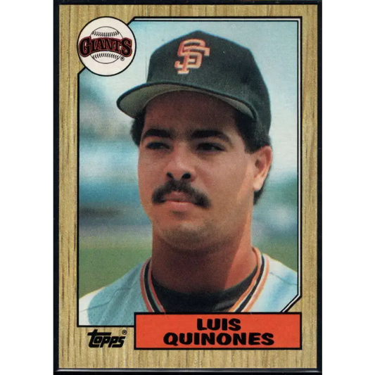 1987 Topps #362 Luis Quinones EX Excellent San Francisco Giants Baseball Card - Baseball Card Single