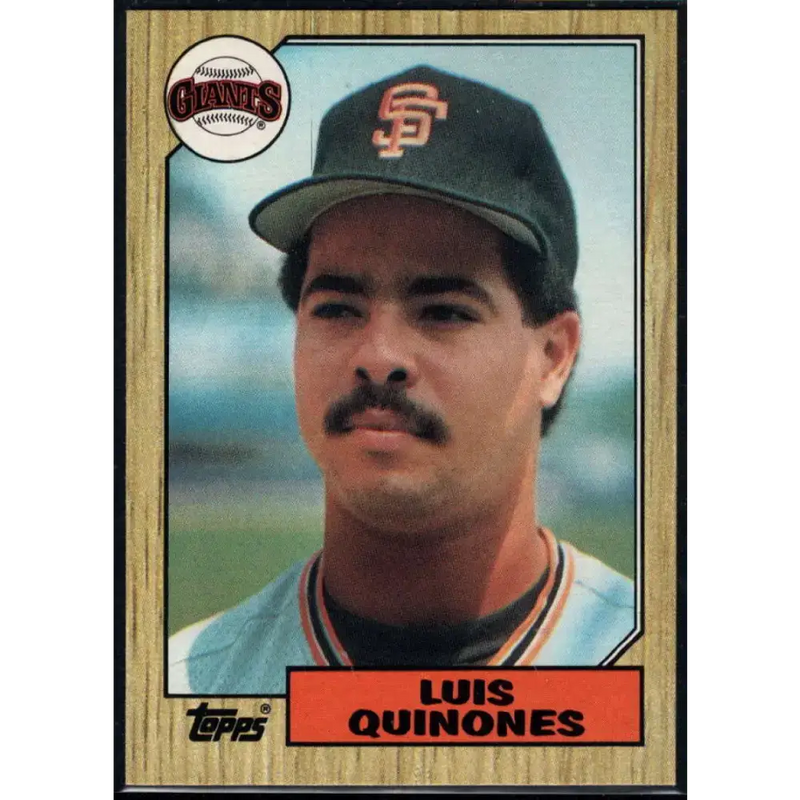 1987 Topps #362 Luis Quinones EX Excellent San Francisco Giants Baseball Card - Baseball Card Single