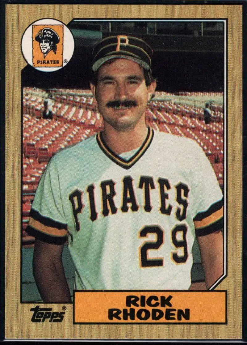 1987 Topps #365 Rick Rhoden EX Excellent Pittsburgh Pirates Baseball Card - Baseball Card Single