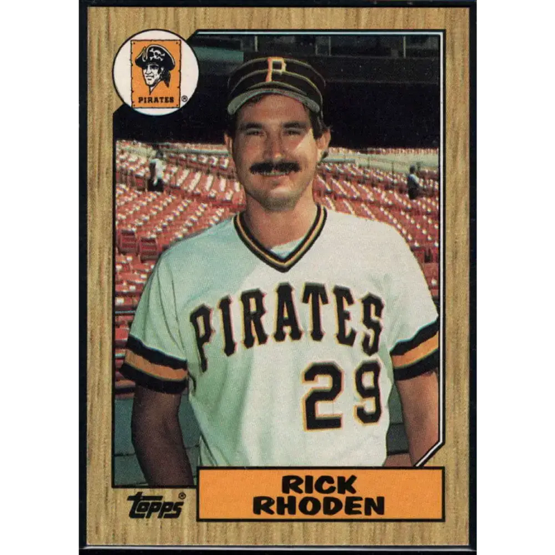 1987 Topps #365 Rick Rhoden EX Excellent Pittsburgh Pirates Baseball Card - Baseball Card Single