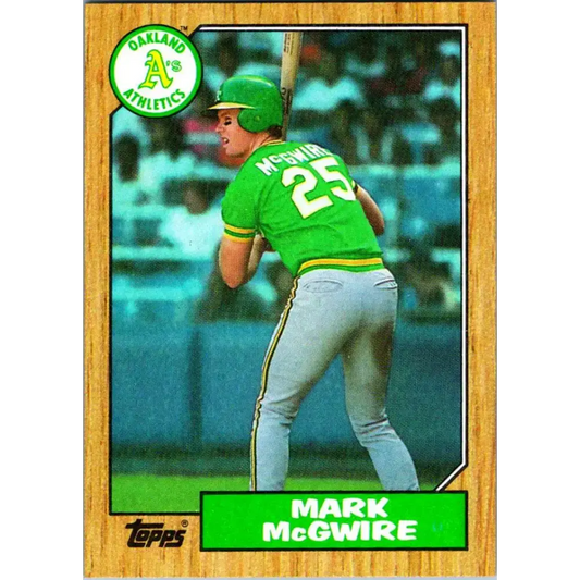 1987 Topps #366 Mark McGwire EX Excellent Oakland Athletics Baseball Card