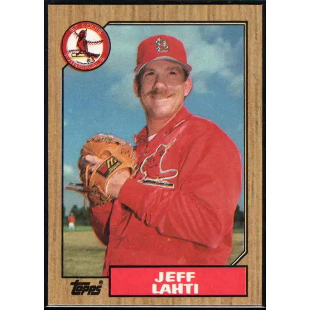 1987 Topps #367 Jeff Lahti EX Excellent St. Louis Cardinals Baseball Card - Baseball Card Single
