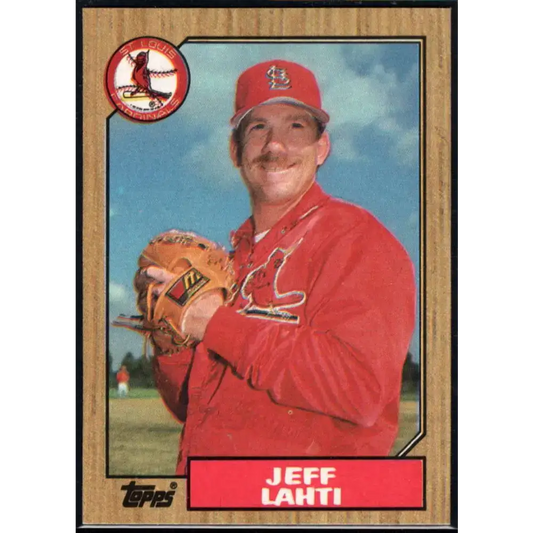 1987 Topps #367 Jeff Lahti EX Excellent St. Louis Cardinals Baseball Card - Baseball Card Single