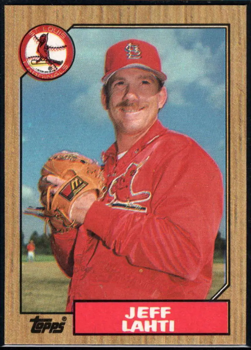 1987 Topps #367 Jeff Lahti EX Excellent St. Louis Cardinals Baseball Card - Baseball Card Single
